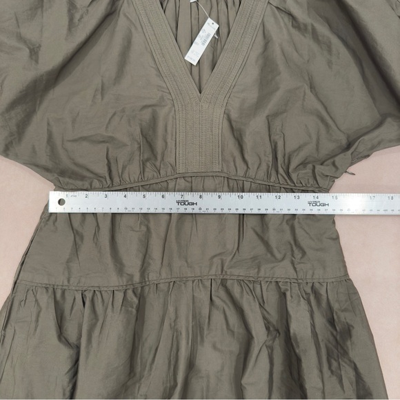 Madewell Puff-Sleeve Midi Dress in Poplin • size xs • NT402 • NWT - Picture 8 of 16